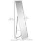 63"x18" Full Length Mirror, Floor Standing, Wall-Mounted or Leaning Against Wall Tall Mirror w/Support Frame, Rectangular Full Body Mirror for Bedroom, Living Room, Silver