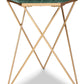 Engelton - Green / Gold - Accent Table