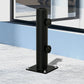 Deck Mount Umbrella Holder, Outdoor Umbrella Base Stand for Deck, Dock, Patios Garden, Pontoon, Black
