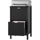 2 Drawer File Cabinet with Silent Slides, Vertical Modern Filing Cabinet Fits Letter/A4 Size Home Office, Black