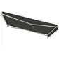 12'x10' Electric Retractable Awning, UV Protection Sun Shade Shelter w/ Remote Controller for Deck Balcony Yard, Grey