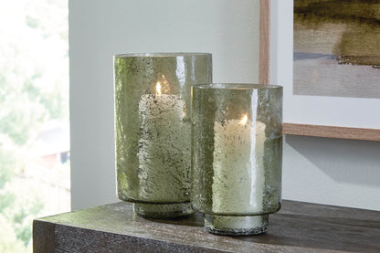 Clarkton - Green - Candle Holder Set (Set of 2) - Forward Furniture