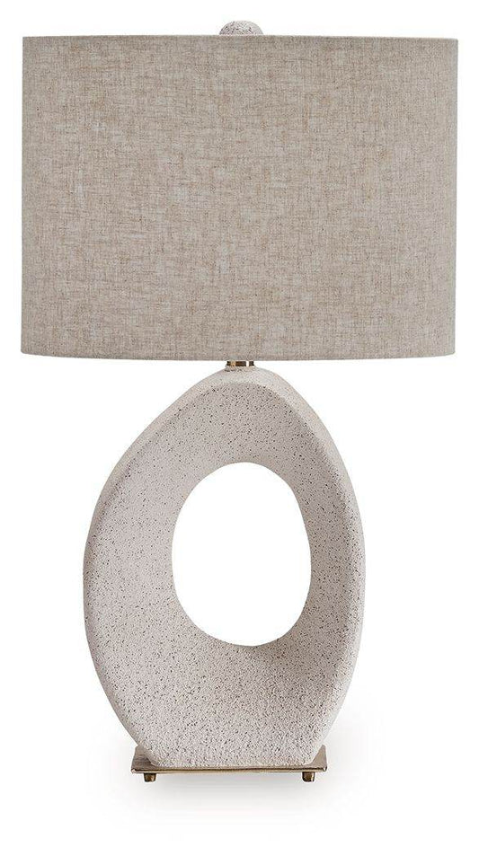 Trentlen - Cream / Gold Finish - Paper Table Lamp - Forward Furniture