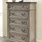 Lodenbay - Antique Gray - Five Drawer Chest