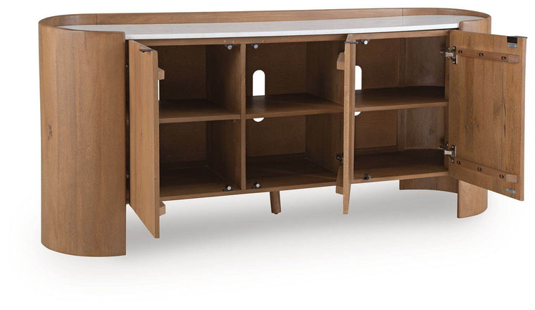 Fitzroy - Brown / White - Accent Cabinet - Forward Furniture