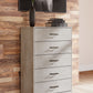 Shawburn - Whitewash - Five Drawer Chest