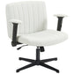 Criss Cross Office Chair with Flip-Up Armrests - Beige