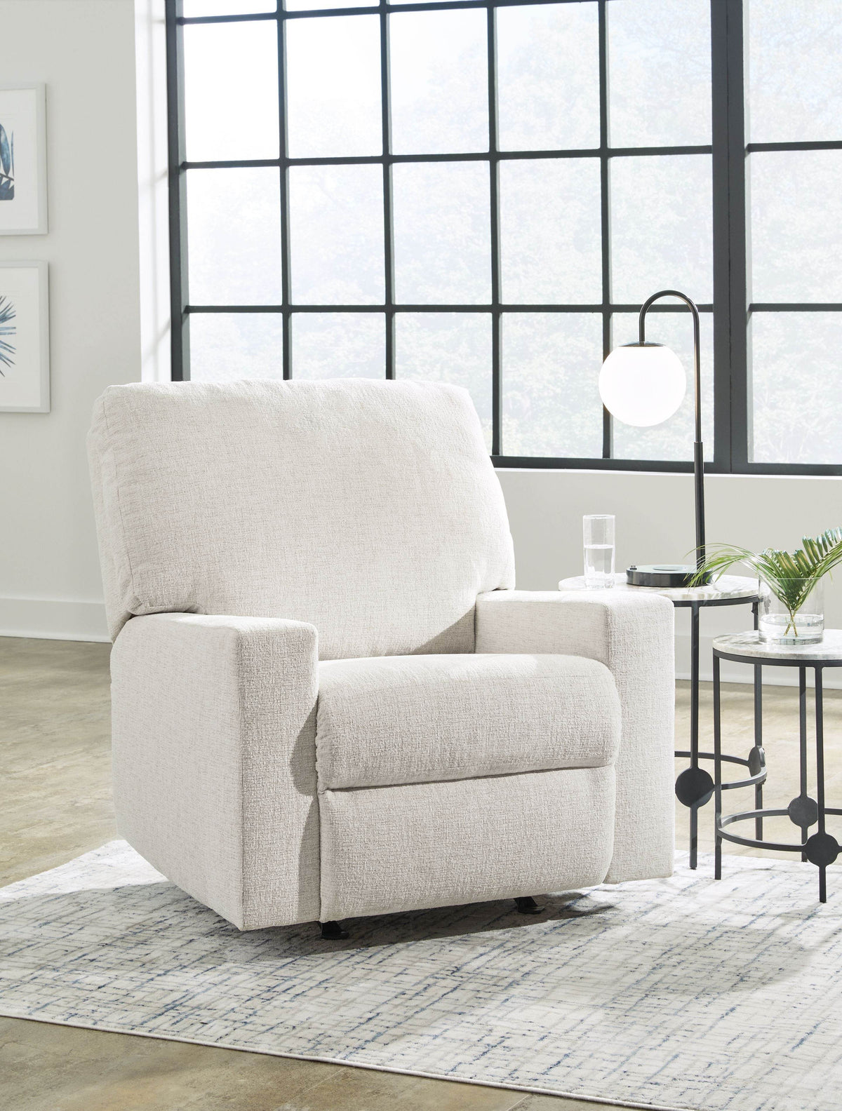 Rannis - Snow - Rocker Recliner - Fabric - Forward Furniture