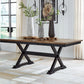 Wildenauer - Brown / Black - Rectangular Dining Extension Table