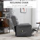 Lift Chair for Elderly, Power Chair Recliner with Footrest, Remote Control, Side Pockets for Living Room, Grey