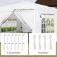 10' x 10' Pop-Up Canopy Tent with Sidewalls, Height-Adjustable, Carry Bag Included, for Outdoor, Garden, Patio, White