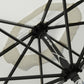 8.5ft Cream White Round Market Table Umbrella with Tilt