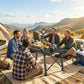 Folding Picnic Table Heavy Duty Camping Table with Removable Plates Non-slip Feet for Outdoor BBQ