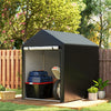 4' x 6' Portable Storage Shed Tent with Roll-Up Door