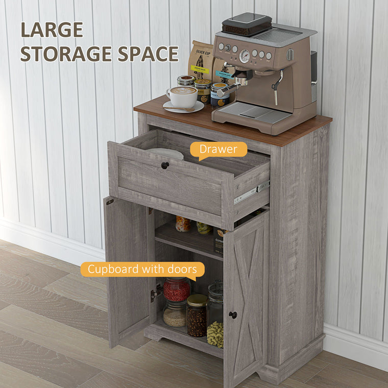 Farmhouse Sideboard Storage Cabinet with Drawer