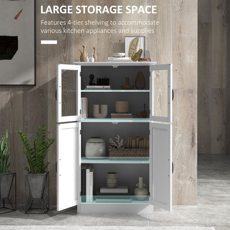 Sideboard Buffet Cabinet with Glass Doors