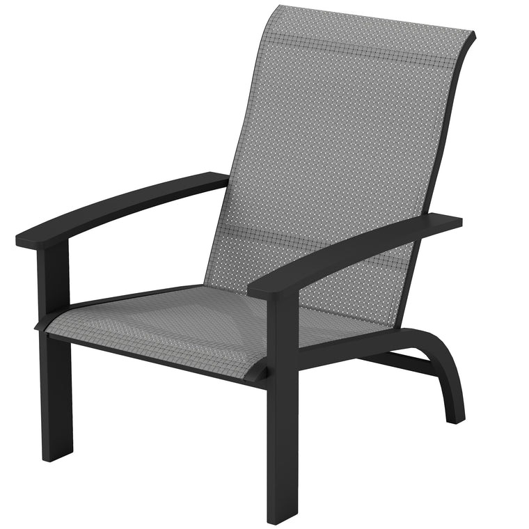 Aluminum Adirondack Muskoka Chair with Mesh Seat