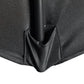 9ft Half Round Umbrella Outdoor Patio Garden Balcony Parasol Window Sun Shade w/ 5 Ribs Black