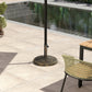 26 lbs Resin Round Patio Umbrella Base, Umbrella Stand Base, Outdoor Umbrella Stand for 1.3"/1.5"/1.9" Umbrella Poles for Outdoor, Lawn, Poolside, Bronze