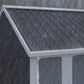 Metal Garden Storage Shed, Outdoor Tool Storage House with Lockable Door, Vents, Sloped Roof, Light Grey