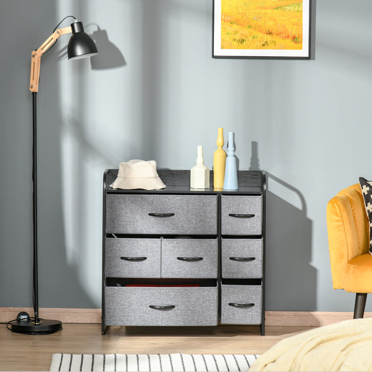 7-Bin Fabric Dresser Storage Tower