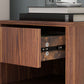 Floating Nightstand Set of 2, Wall Mounted Bedside Table with Drawer for Bedroom, Brown