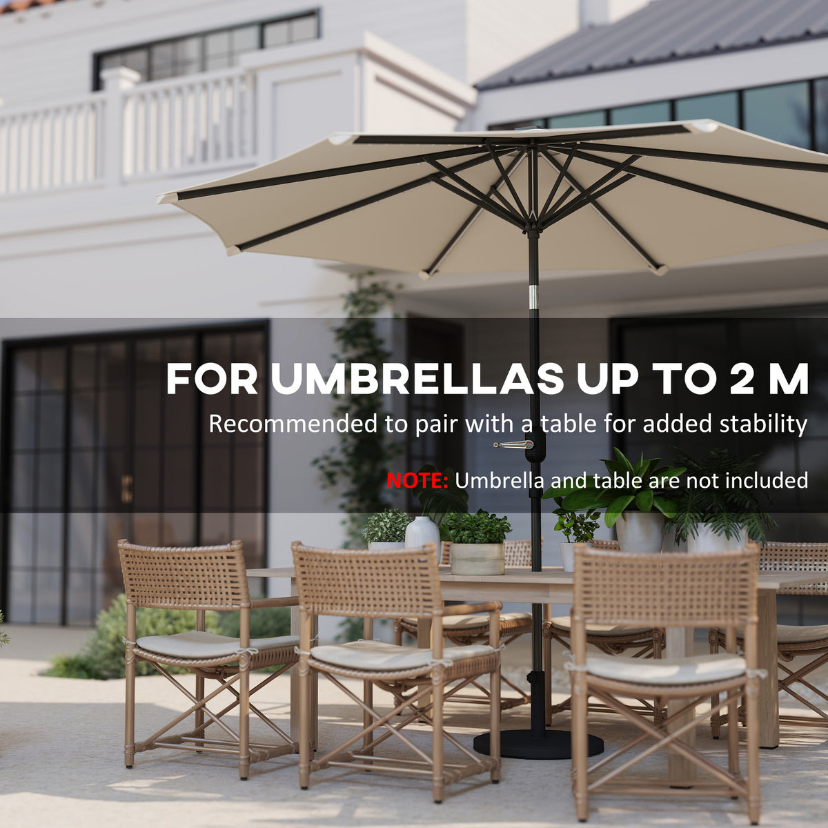 29 lbs Heavy-Duty Cement Patio Umbrella Base