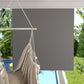 Patio Door Blinds, Outdoor Roller Shades, Cordless Roll Up Shade for Porch Gazebo, Light Grey