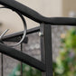 7Ft Outdoor Garden Arbor, Wedding Arch for Ceremony, Trellis with Scrollwork Design, Ideal for Climbing Vines and Plants, Black