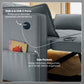 3-in-1 Convertible Sofa Bed, Pull-Out Sleeper Sofa with USB Charging, Adjustable Backrest and Side Pockets, Dark Grey