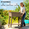 41L Self-Watering Planter Box with Storage Shelf