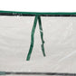 Steel Outdoor Raised Garden Bed with Greenhouse,Cover, Roll Up Door, Dual Use, 50"x37.4"x36.2", Clear