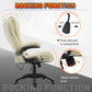 Heated Massage Executive Office Chair, Ergonomic High Back Swivel Computer Chair with Vibration, Beige