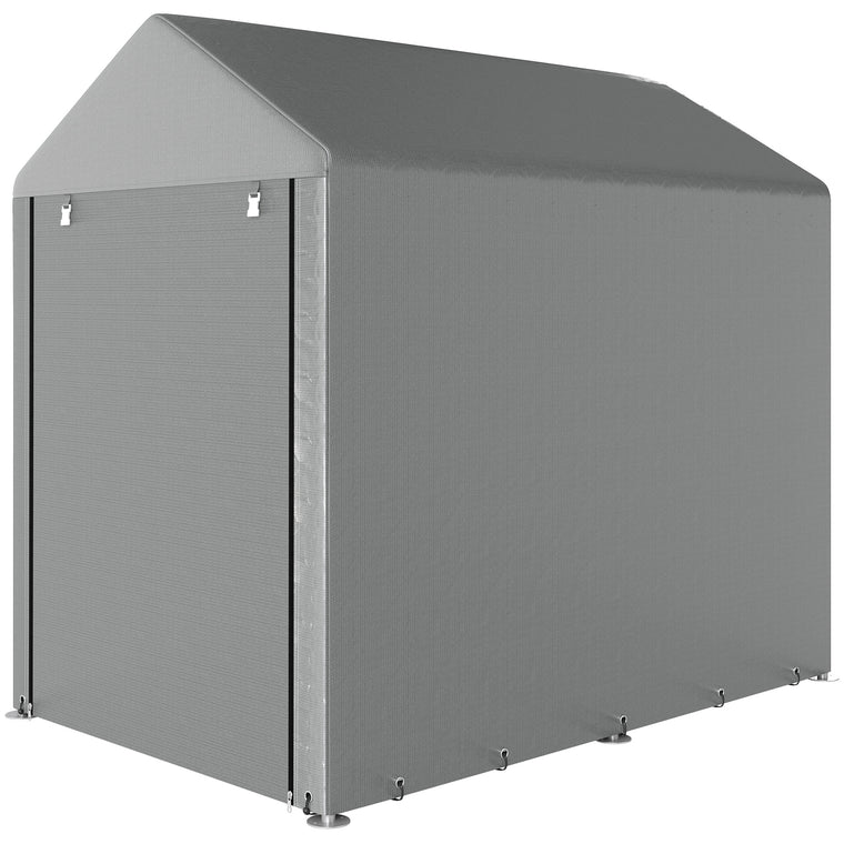 4' x 6' Bike Storage Shed with Roll-Up Door