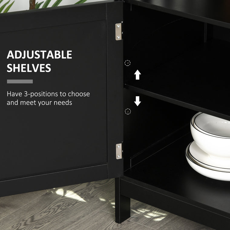 Kitchen Sideboard Buffet with Open Shelf