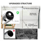 Upgraded Tunnel Greenhouse Green House with Mesh Door and Windows, 6 Plant Labels and Gloves, White