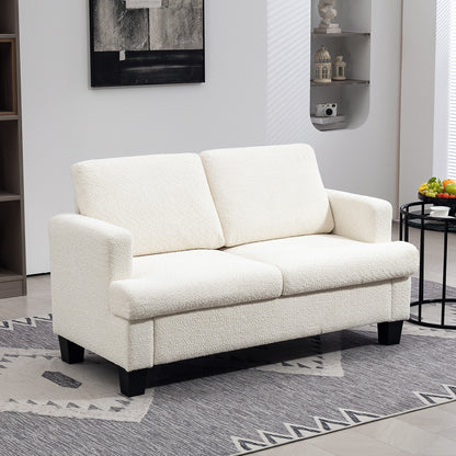 54.3" 2-Seater Loveseat Sofa with Wood Frame