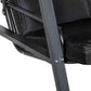 2-Seater Outdoor Porch Swing with Adjustable Canopy, Patio Swing Chair for Garden, Poolside, Backyard, Dark Blue