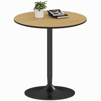 27.6" Round Dining Table Seats 2 - Natural