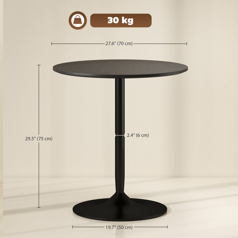 27.6" Round Dining Table Seats 2