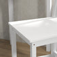 Counter Height Stools Set of 2, Farmhouse Bar Stools with Backs, Solid Wood Counter Stools for Kitchen Island White