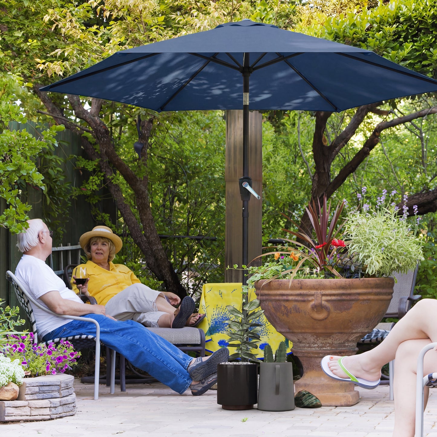 9' Patio Umbrella with Tilt & Crank