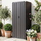 Outdoor Storage Shed with Adjustable Shelves Metal Garden Shed with Double Doors for Patio Balcony Garage