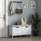 Shoe Storage Bench with Seat Cushion, Shoe Cabinet for Hallway, Entryway Bench, Supports 352lbs, White