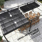 19' x 10' Pergola with Retractable Canopy, Patio Pergola with Sun Shade Shelter, UV50+, for Patio, Garden, Dark Grey