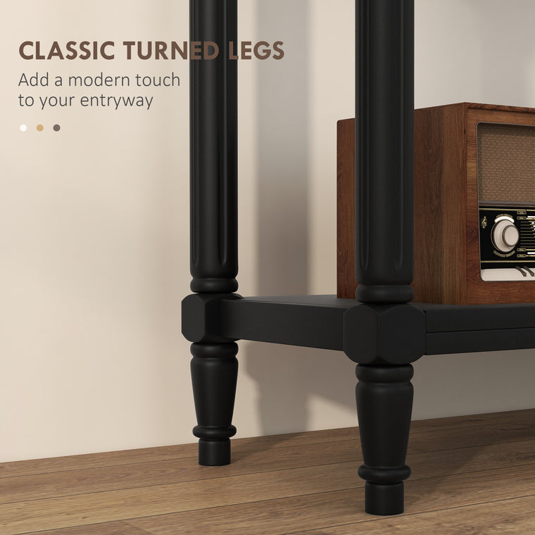 Console Table with 2 Drawers and Storage Shelf