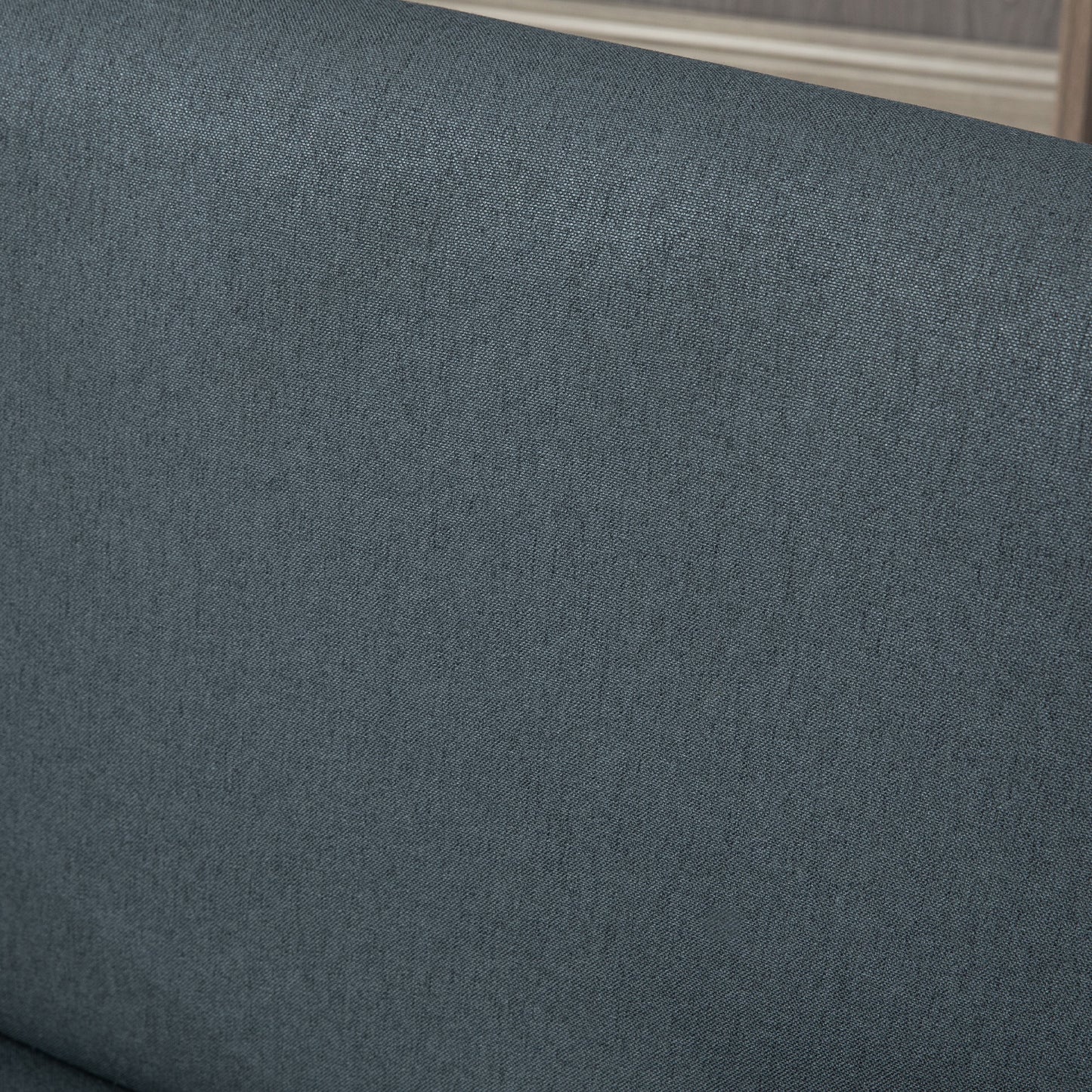 Modern Accent Chairs with Cushioned Seat, Upholstered Linen-Feel Armchair for Bedroom, Living Room, Dark Gray