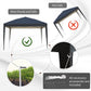 10 x 10ft Folding Pop Up Tent Outdoor Gazebo Canopy with Carrying Bag, Black