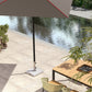 46 lbs Granite Square Patio Umbrella Base, Outdoor Umbrella Stand with Handles 2 Adjustable Knobs, Heavy Duty Patio Umbrella Stand for Garden Deck Poolside, Grey