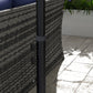 3(m) patio offset umbrella, with Cross Base - Dark Grey